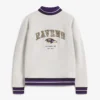 Areena Design <p>Show your team pride in this Heather Gray Fleece sweatshirt. Soft, versatile, and easy to style, it brings comfortable team spirit to game days, casual weekends, travel, and everyday layering with a polished athletic finish.</p> Off Season x NFL Baltimore Ravens Mock Neck Sweatshirt