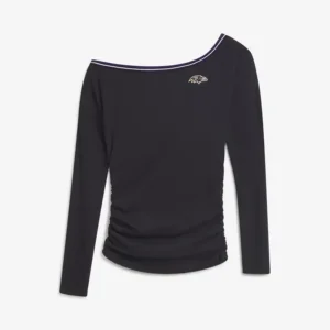 Off Season x NFL Baltimore Ravens Off The Shoulder Long Sleeve Top
