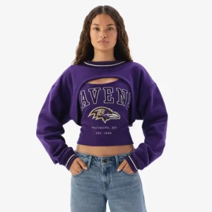 Areena Design <p>Show your team pride in the Purple Fleece Off Season x NFL Baltimore Ravens Shrug Cami with comfortable everyday style, versatile layering, and a confident fan-focus</p> Women's Off Season x NFL Baltimore Ravens Shrug Cami