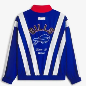 Areena Design <p>Show your team pride in the Royal Polyester Off Season x NFL Buffalo Bills Full-Zip Windbreaker Jacket with comfortable everyday style, versatile layering, and a con</p> Off Season x NFL Buffalo Bills Full-Zip Windbreaker Royal Jacket