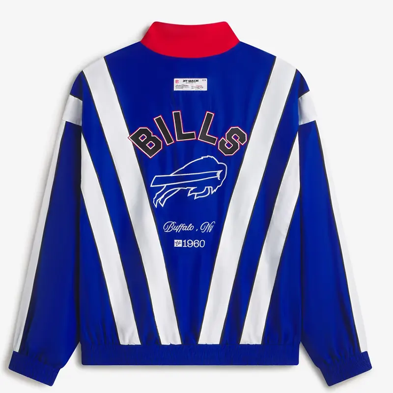 Off Season x NFL Buffalo Bills Full-Zip Windbreaker Jacket 4 Off Season x NFL Buffalo Bills Full-Zip Windbreaker Royal Jacket