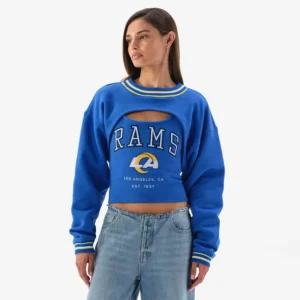 Areena Design <p>Show your team pride in this Royal Fleece cami. Soft, versatile, and easy to style, it brings comfortable team spirit to game days, casual weekends, travel, and everyday layering with a polished athletic finish.</p> Off Season x NFL Los Angeles Rams Shrug Cami