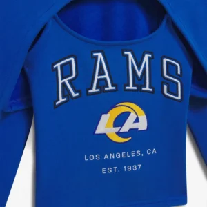 Areena Design <p>Show your team pride in this Royal Fleece cami. Soft, versatile, and easy to style, it brings comfortable team spirit to game days, casual weekends, travel, and everyday layering with a polished athletic finish.</p> Off Season x NFL Los Angeles Rams Shrug Cami