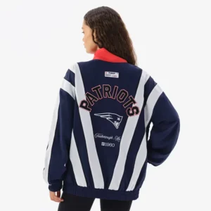 Areena Design <p>Show your team pride in the Navy Polyester Off Season x NFL New England Patriots Full-Zip Windbreaker Jacket with comfortable everyday style, versatile layering, and</p> Off Season x NFL New England Patriots Full-Zip Windbreaker Jacket