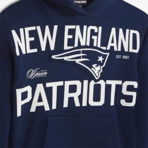 Areena Design <p>Show your team pride in this Navy Fleece hoodie. Soft, versatile, and easy to style, it brings comfortable team spirit to game days, casual weekends, travel, and everyday layering with a polished athletic finish.</p> Off Season x NFL New England Patriots Oversized Hoodie