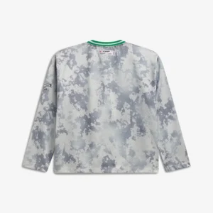 Areena Design <p>Show your team pride in this Gray Polyester top. Soft, versatile, and easy to style, it brings comfortable team spirit to game days, casual weekends, travel, and everyday layering with a polished athletic finish.</p> Off Season x NFL Philadelphia Eagles Camo Mesh Long Sleeve V-Neck Top