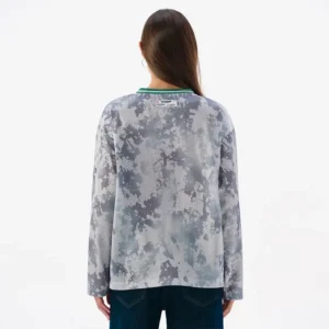 Areena Design <p>Show your team pride in this Gray Polyester top. Soft, versatile, and easy to style, it brings comfortable team spirit to game days, casual weekends, travel, and everyday layering with a polished athletic finish.</p> Off Season x NFL Philadelphia Eagles Camo Mesh Long Sleeve V-Neck Top