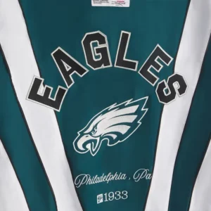 Areena Design <p>Show your team pride in the Midnight Green Polyester Off Season x NFL Philadelphia Eagles Full-Zip Windbreaker Jacket with comfortable everyday style, versatile laye</p> Off Season x NFL Philadelphia Eagles Full-Zip Polyester Windbreaker Jacket