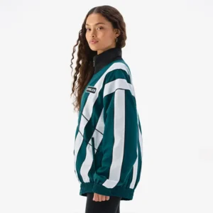 Areena Design <p>Show your team pride in the Midnight Green Polyester Off Season x NFL Philadelphia Eagles Full-Zip Windbreaker Jacket with comfortable everyday style, versatile laye</p> Off Season x NFL Philadelphia Eagles Full-Zip Polyester Windbreaker Jacket