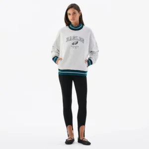 Areena Design <p>Show your team pride in this Heather Gray Fleece sweatshirt. Soft, versatile, and easy to style, it brings comfortable team spirit to game days, casual weekends, travel, and everyday layering with a polished athletic finish.</p> Off Season x NFL Philadelphia Eagles Mock Neck Sweatshirt