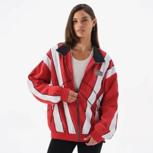 Areena Design <p>Show your team pride in the Scarlet Polyester Off Season x NFL San Francisco 49ers Full-Zip Windbreaker Jacket with comfortable everyday style, versatile layering, a</p> Off-Season x NFL San Francisco 49ers Full-Zip Windbreaker Jacket