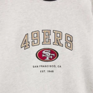 Areena Design <p>Show your team pride in this Heather Gray Fleece sweatshirt. Soft, versatile, and easy to style, it brings comfortable team spirit to game days, casual weekends, travel, and everyday layering with a polished athletic finish.</p> Off Season x NFL San Francisco 49ers Mock Neck Sweatshirt