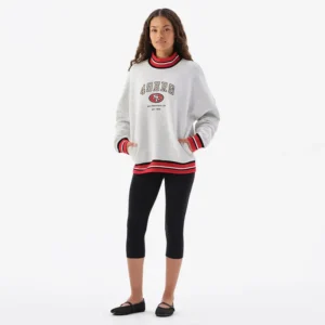 Areena Design <p>Show your team pride in this Heather Gray Fleece sweatshirt. Soft, versatile, and easy to style, it brings comfortable team spirit to game days, casual weekends, travel, and everyday layering with a polished athletic finish.</p> Off Season x NFL San Francisco 49ers Mock Neck Sweatshirt