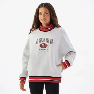 Areena Design <p>Show your team pride in this Heather Gray Fleece sweatshirt. Soft, versatile, and easy to style, it brings comfortable team spirit to game days, casual weekends, travel, and everyday layering with a polished athletic finish.</p> Off Season x NFL San Francisco 49ers Mock Neck Sweatshirt
