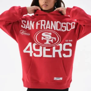 Areena Design <p>Show your team pride in this Scarlet Fleece hoodie. Soft, versatile, and easy to style, it brings comfortable team spirit to game days, casual weekends, travel, and everyday layering with a polished athletic finish.</p> Off Season x NFL San Francisco 49ers Oversized Hoodie