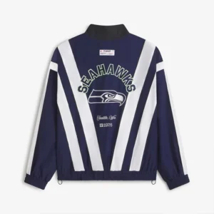 Areena Design <p>Show your team pride in the College Navy Polyester Off Season x NFL Seattle Seahawks Full-Zip Windbreaker Jacket with comfortable everyday style, versatile layering,</p> Off Season x NFL Seattle Seahawks Full-Zip Windbreaker Jacket
