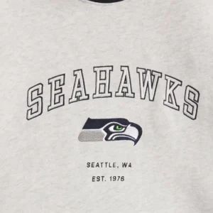 Areena Design <p>Show your team pride in this Heather Gray Fleece sweatshirt. Soft, versatile, and easy to style, it brings comfortable team spirit to game days, casual weekends, travel, and everyday layering with a polished athletic finish.</p> Off Season x NFL Seattle Seahawks Mock Neck Sweatshirt
