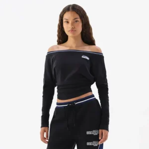 Areena Design <p>Show your team pride in this Black Fleece top. Soft, versatile, and easy to style, it brings comfortable team spirit to game days, casual weekends, travel, and everyday layering with a polished athletic finish.</p> Off Season x NFL Seattle Seahawks Off The Shoulder Long Sleeve Top