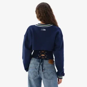 Areena Design <p>Show your team pride in the College Navy Fleece Off Season x NFL Seattle Seahawks Shrug Cami with comfortable everyday style, versatile layering, and a confident fan</p> Women's Off Season x NFL Seattle Seahawks Shrug Cami