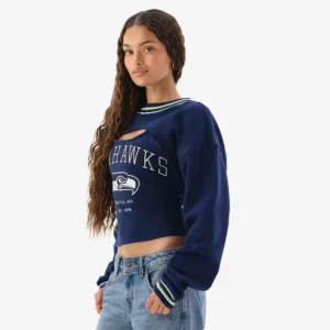 Areena Design <p>Show your team pride in the College Navy Fleece Off Season x NFL Seattle Seahawks Shrug Cami with comfortable everyday style, versatile layering, and a confident fan</p> Women's Off Season x NFL Seattle Seahawks Shrug Cami