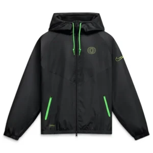 Oregon Ducks Origin of Speed Windrunner Black Jacket