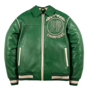 Pelle Pelle Baseball Champion Green Jacket