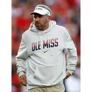 Pete Golding 2026 Ole Miss Rebels Sideline Grey Hoodie