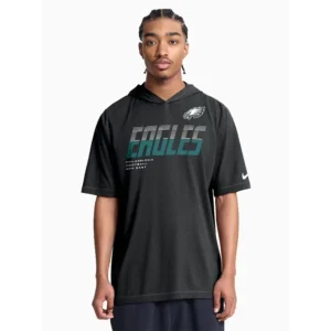 Areena Design <p>Shop the <strong>Philadelphia Eagles 2026 Nike Hooded T-Shirt</strong>, crafted from premium fleece fabric in a stylish black color. This T-shirt offers a comfortable fit, durable construction, and a standout look for casual wear, streetwear, fan outfits, and everyday styling.</p><ul><li><strong>Material:</strong> Fleece</li><li><strong>Color:</strong> Black</li><li><strong>Style:</strong> Comfortable, versatile, and easy to layer</li></ul> Philadelphia Eagles 2026 Nike Hooded T-Shirt