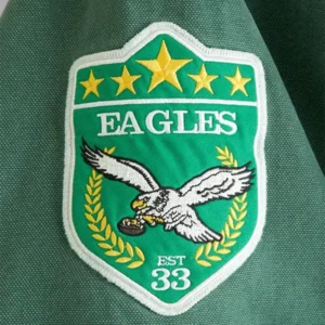 Areena Design <p>Show your sports-inspired style with the <strong>Philadelphia Eagles Hooded Bomber Jacket</strong>. This bomber jacket combines a bold team-focused look with versatile everyday appeal, making it ideal for game-day outfits, casual wear, and fan collections.</p> Philadelphia Eagles Hooded Bomber Jacket <p>Show your sports-inspired style with the <strong>Philadelphia Eagles Hooded Bomber Jacket</strong>. This bomber jacket combines a bold team-focused look with versatile everyday appeal, making it ideal for game-day outfits, casual wear, and fan collections.</p>