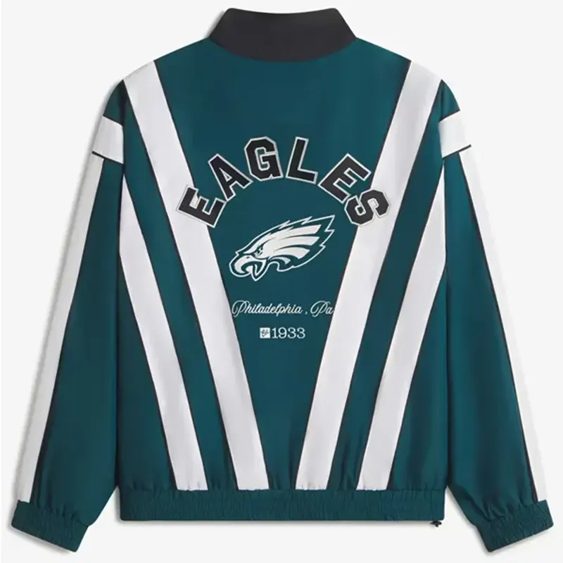 Philadelphia Eagles Off Season Full Zip Windbreaker Jacket 3 Philadelphia Eagles Off Season Full Zip Windbreaker Jacket <p>Shop the <strong>Philadelphia Eagles Off Season Full Zip Windbreaker Jacket</strong>, crafted from premium polyester fabric in a stylish green color. This jacket offers a comfortable fit, durable construction, and a standout look for casual wear, streetwear, fan outfits, and everyday styling.</p><ul><li><strong>Material:</strong> Polyester</li><li><strong>Color:</strong> Green</li><li><strong>Style:</strong> Comfortable, versatile, and easy to layer</li></ul>