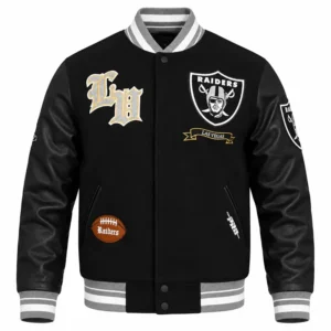 Raiders Prep Black Varsity Jacket