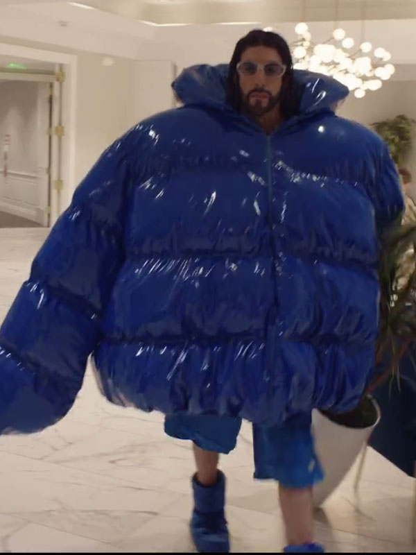 Sacha-Baron-Cohen-Ali-G-Big-Blue-Puffer-Jacket-2 Ali G Who Iz I? 2026 Sacha Baron Cohen Blue Big Puffer Jacket