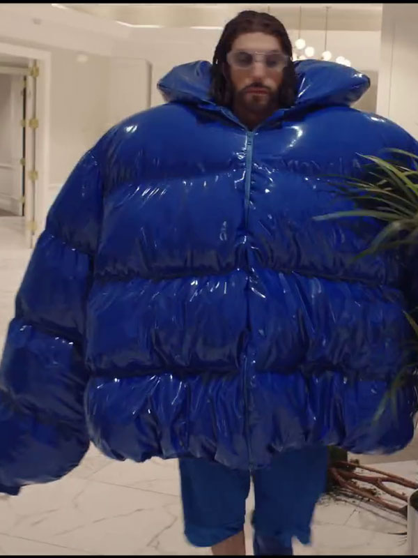 Sacha-Baron-Cohen-Ali-G-Big-Blue-Puffer-Jacket-3 Ali G Who Iz I? 2026 Sacha Baron Cohen Blue Big Puffer Jacket
