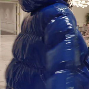 Areena Design Ali G Who Iz I? 2026 Sacha Baron Cohen Blue Big Puffer Jacket