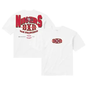 San Francisco 49ers Born x Raised Unisex Block Letter White T-Shirt