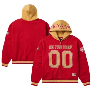 San Francisco 49ers Born x Raised Unisex On The Turf Full-Zip Hoodie