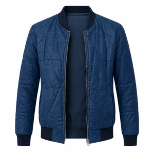 Savannah Steyn Blue Leather Jacket
