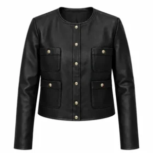 Stassi Schroeder Black Leather Jacket
