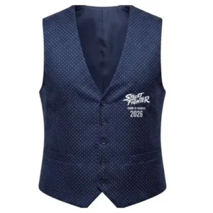 Areena Design <p>Shop the Street Fighter 2026 Zangief Black Vest in Blue Polyester, made for comfortable everyday wear, easy layering, game days, travel, weekends, gifting, a Street Fighter 2026 Zangief Black Vest