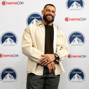 Areena Design <p>Shop the Street Fighters Event 2026 Roman Reigns White Jacket in White Cotton, made for comfortable everyday wear, easy layering, game days, travel, weekends Street Fighters Event 2026 Roman Reigns White Jacket