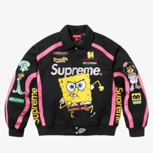 Supreme x SpongeBob SquarePants Jeff Hamilton Racing Jacket