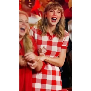 Areena Design <p>Shop the <strong>Taylor Swift Chiefs Game Red Checked Polo Dress</strong>, crafted from premium fleece fabric in a stylish red color. This dress offers a comfortable fit, durable construction, and a standout look for casual wear, streetwear, fan outfits, and everyday styling.</p><ul><li><strong>Material:</strong> Fleece</li><li><strong>Color:</strong> Red</li><li><strong>Style:</strong> Comfortable, versatile, and easy to layer</li></ul> Taylor Swift Chiefs Game Red Checked Polo Dress
