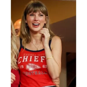 Areena Design <p>Shop the <strong>Taylor Swift Chiefs Red Tank Top</strong>, crafted from premium cotton fabric in a stylish red color. This tank top offers a comfortable fit, durable construction, and a standout look for casual wear, streetwear, fan outfits, and everyday styling.</p><ul><li><strong>Material:</strong> Cotton</li><li><strong>Color:</strong> Red</li><li><strong>Style:</strong> Comfortable, versatile, and easy to layer</li></ul> Taylor Swift Chiefs Red Tank Top <p>Shop the <strong>Taylor Swift Chiefs Red Tank Top</strong>, crafted from premium cotton fabric in a stylish red color. This tank top offers a comfortable fit, durable construction, and a standout look for casual wear, streetwear, fan outfits, and everyday styling.</p><ul><li><strong>Material:</strong> Cotton</li><li><strong>Color:</strong> Red</li><li><strong>Style:</strong> Comfortable, versatile, and easy to layer</li></ul>