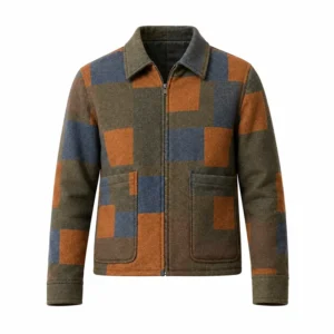 The Bear Carmy Patchwork Wool Jacket