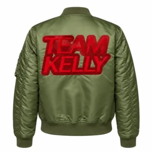 Areena Design <p>Shop the The Voice Team Kelly Green Bomber Jacket in Green Satin, made for comfortable everyday wear, easy layering, game days, travel, weekends, gifting, a The Voice Team Kelly Green Bomber Jacket