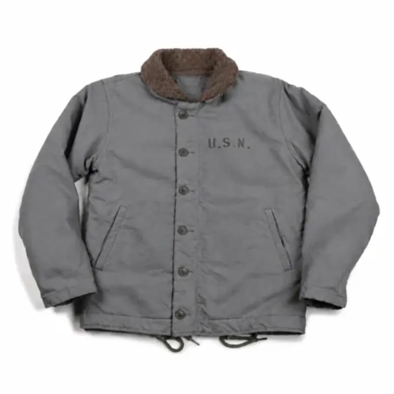 US Navy N-1 Deck Grey Jacket US Navy N-1 Deck Grey Jacket <p>Add heritage-inspired outerwear to your rotation with the <strong>US Navy N-1 Deck Grey Jacket</strong>. This jacket offers a classic military-inspired appearance that pairs easily with denim, boots, and everyday cold-weather looks.</p>