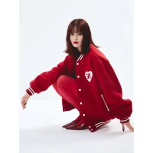 VERDY×ER Heart Red Varsity Jacket