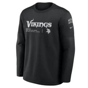 Areena Design <p>Show your team pride in the Black Fleece Vikings 2026 Salute to Service Crewneck Sweatshirt with comfortable everyday style, versatile layering, and a confident fan-</p> Unisex Vikings 2026 Salute to Service Black Fleece Crewneck Sweatshirt
