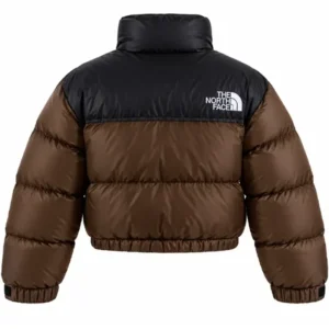 Areena Design <p>Shop the Women The North Face Nuptse Short Jacket in Dark Brown Polyester, made for comfortable everyday wear, easy layering, game days, travel, weekends, gi Women The North Face Nuptse Short Jacket