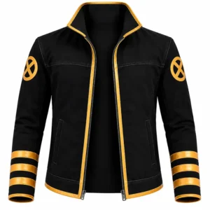 X-Men Mutant Black and Gold Jacket